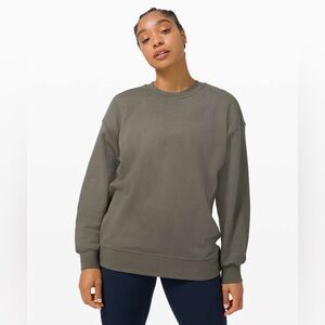 Lululemon Grey Sage Perfectly Oversize Crew